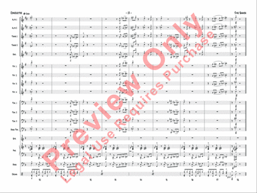 Jive Samba Jazz Ensemble scores gallery preview page 16