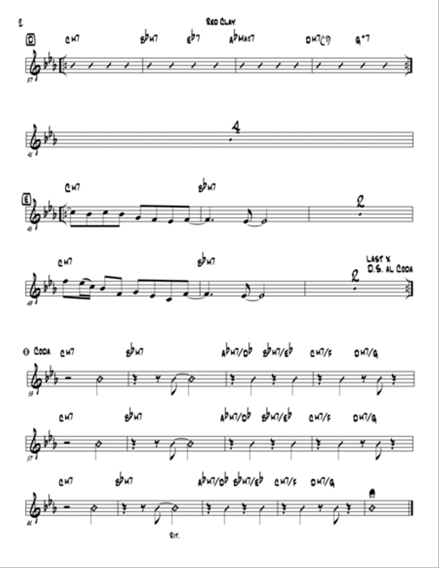 Red Clay Jazz Ensemble scores gallery preview page 5