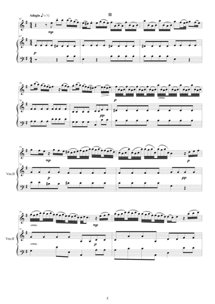 Vivaldi - Violin Concerto in E minor RV 275 for Violin and Piano image number null