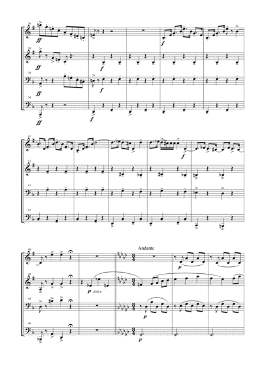 Dance Of The Knights Brass Ensemble scores gallery preview page 4