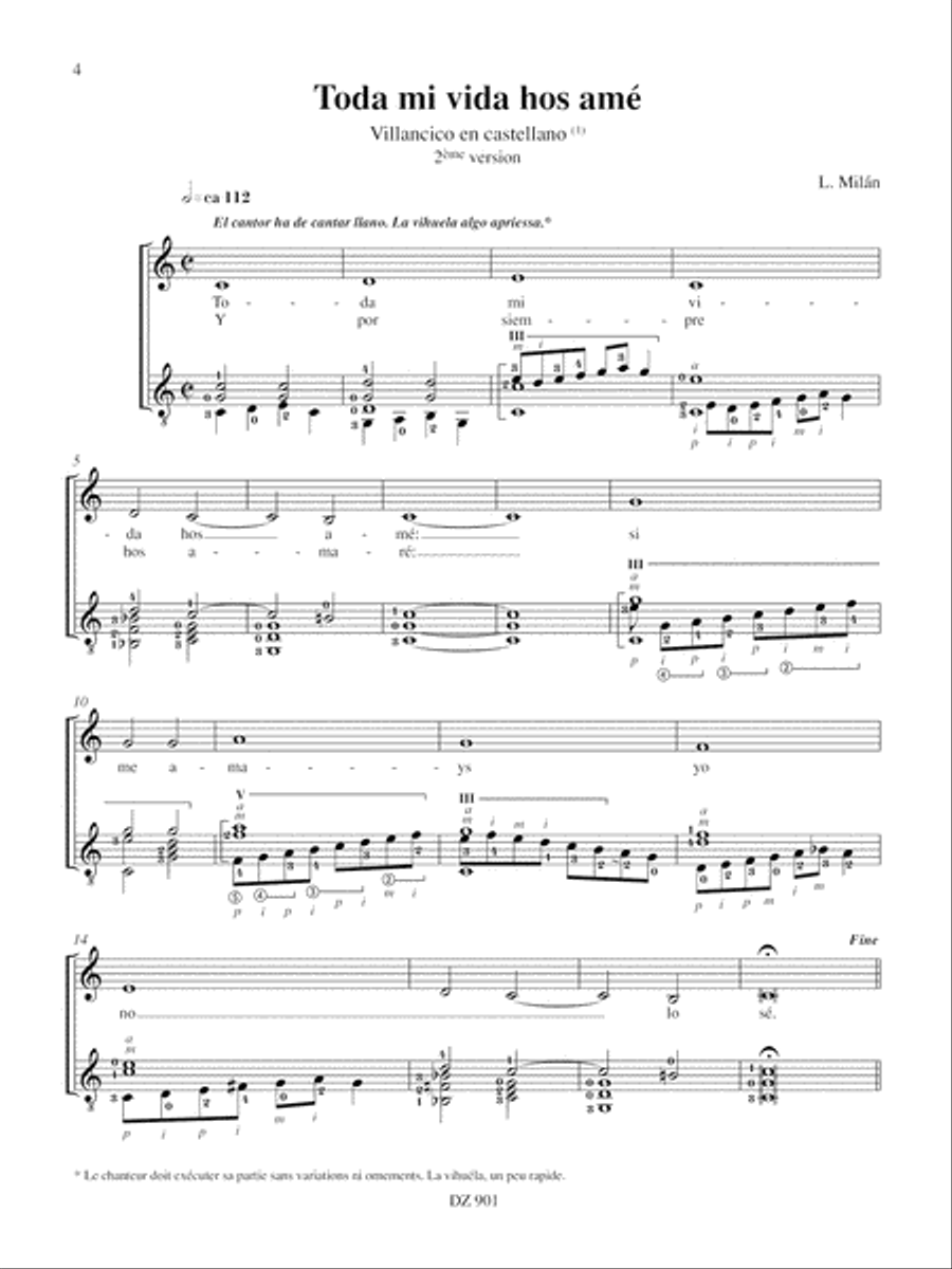 Villancicos, canciones y sonetos, vol. 1 Classical Guitar scores gallery preview page 4