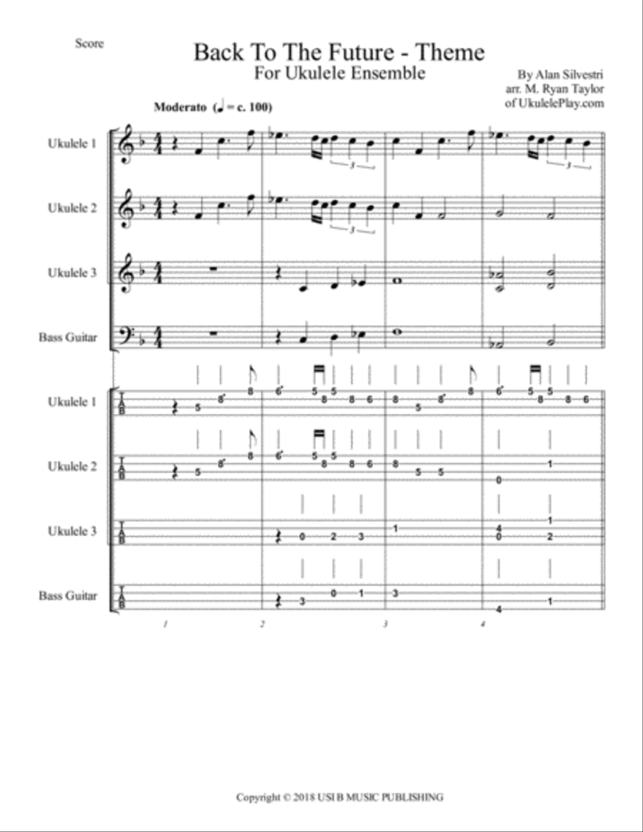 Back To The Future String Duet scores gallery preview page 1