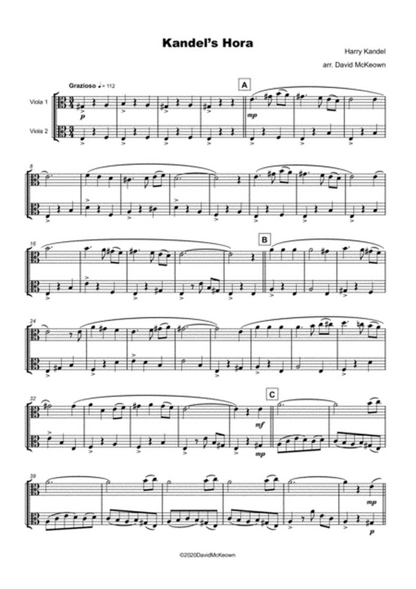 Kandel's Hora, Klezmer tune for Viola Duet