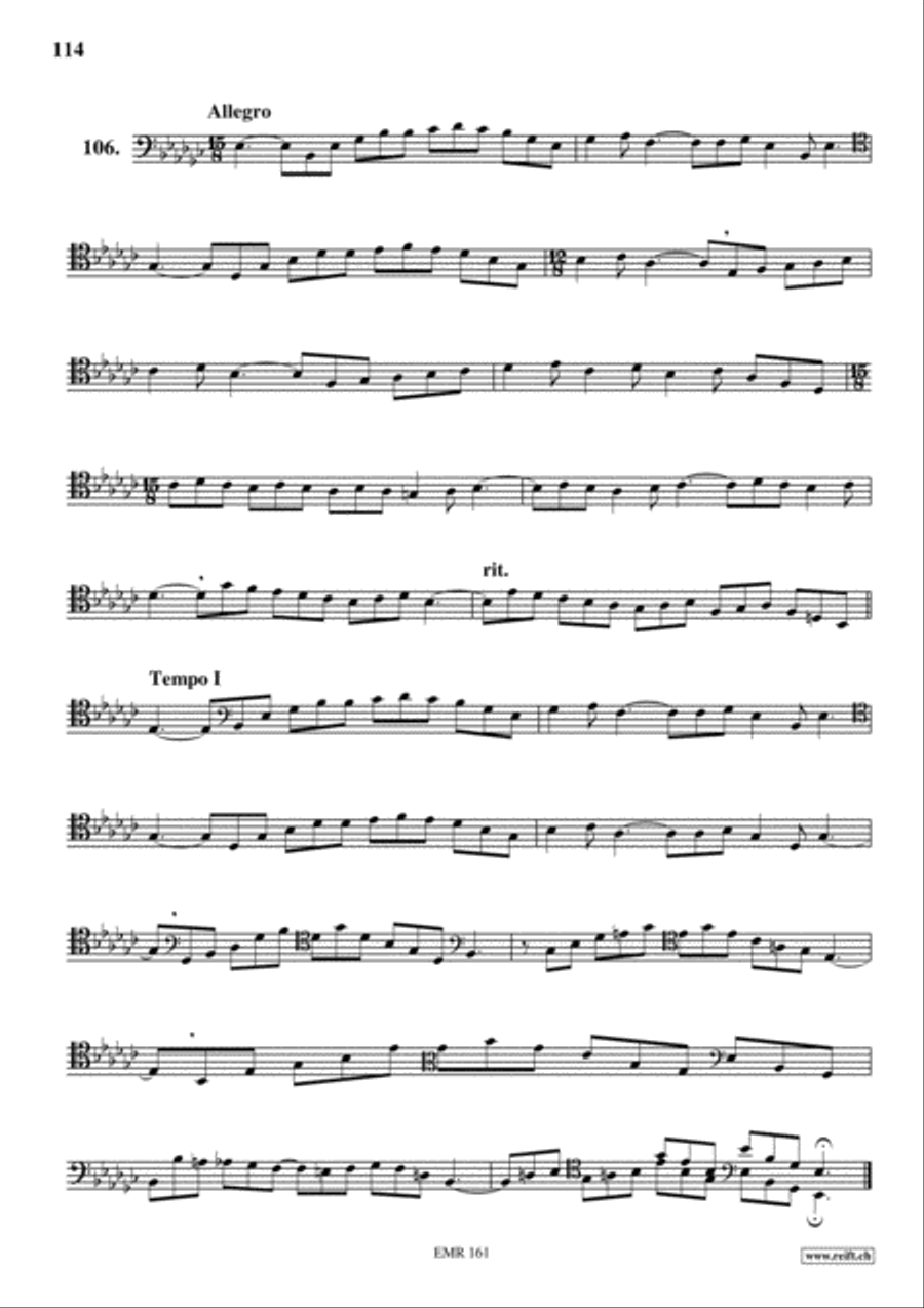 Studies in all Clefs Trombone Solo scores gallery preview page 52