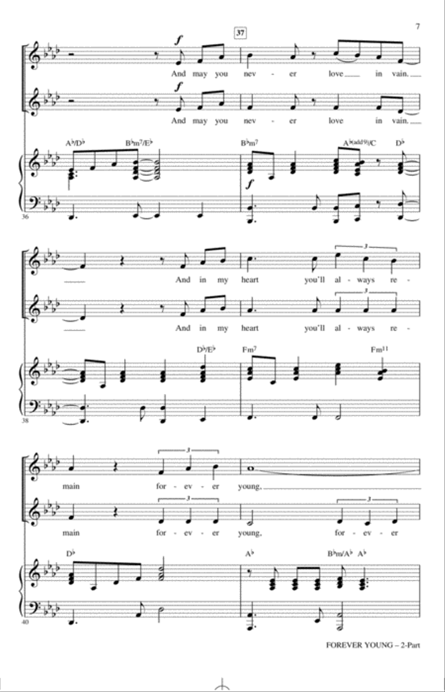 Forever Young 2-Part scores gallery preview page 6
