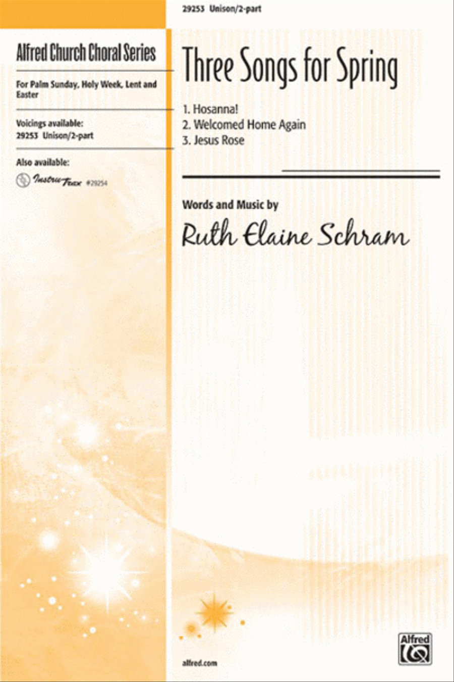 Three Songs for Spring Unison Choir scores gallery preview page 1