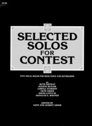 Book cover for Selected Solos for Contest - High Voice