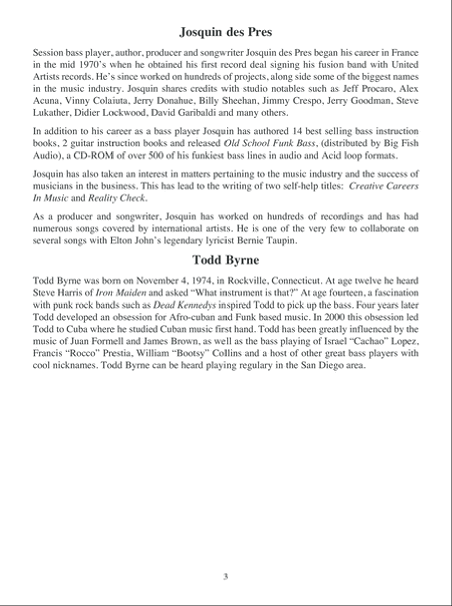 Encyclopedia of Bass Riffs Bass Guitar scores gallery preview page 4
