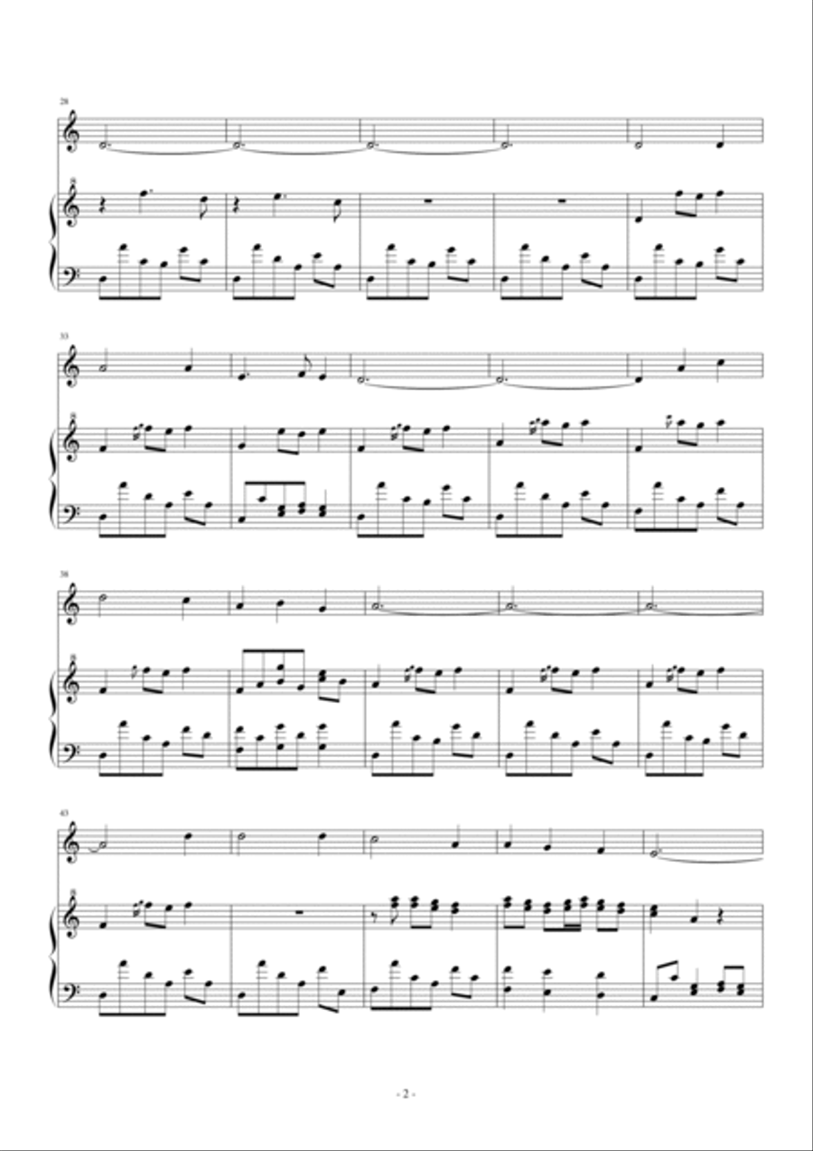 Scarborough Fair/canticle Piano Solo scores gallery preview page 2