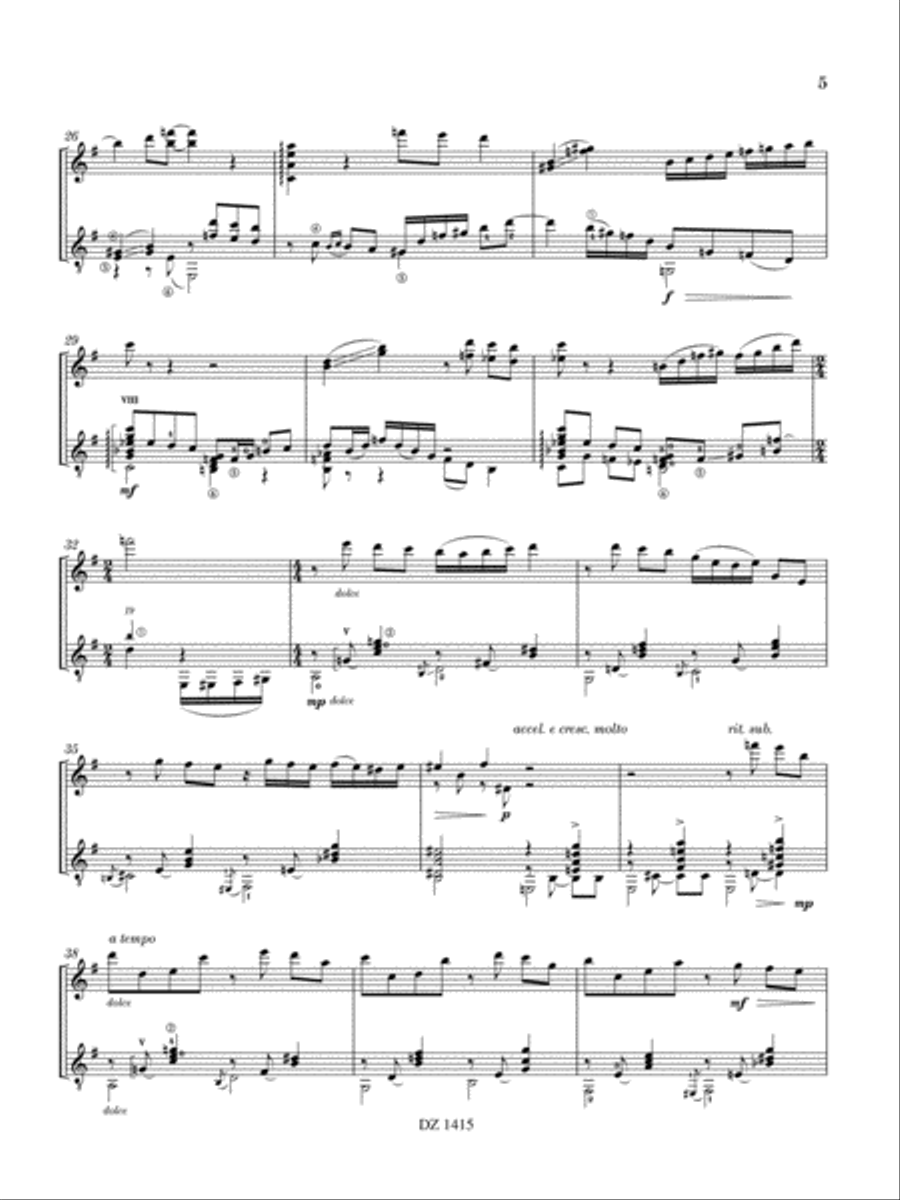 Desde mi balcón Classical Guitar scores gallery preview page 5