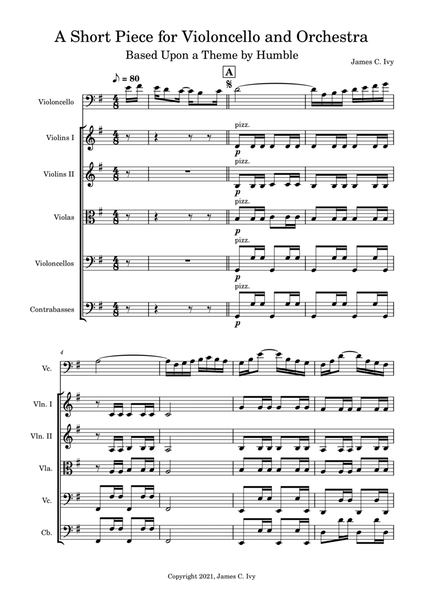 A Short Piece for Violoncello and Orchestra image number null