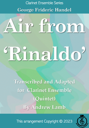 Air from 'Rinaldo' (arr. for Clarinet Ensemble 5-Part))