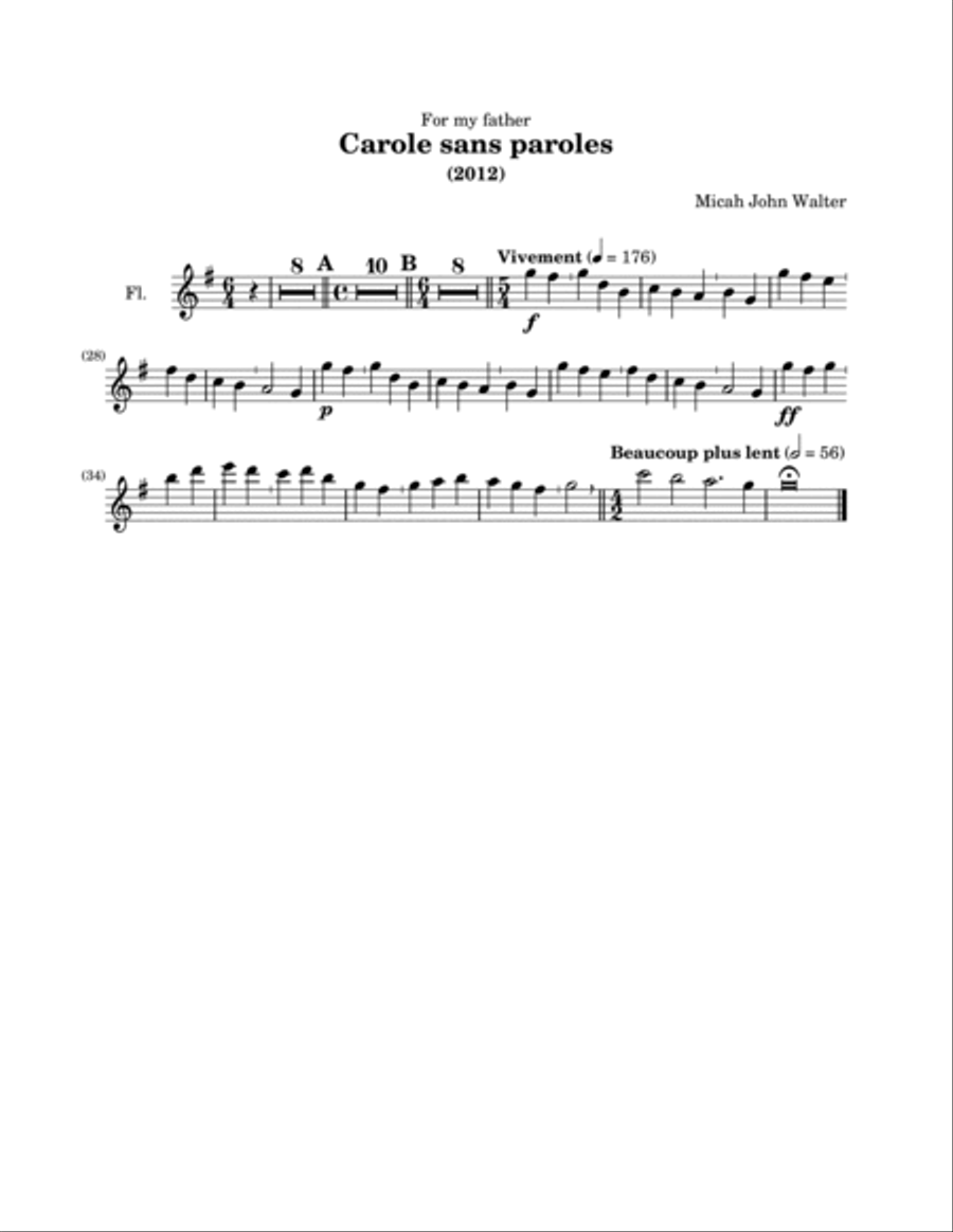 Carols without words Chamber Orchestra scores gallery preview page 6