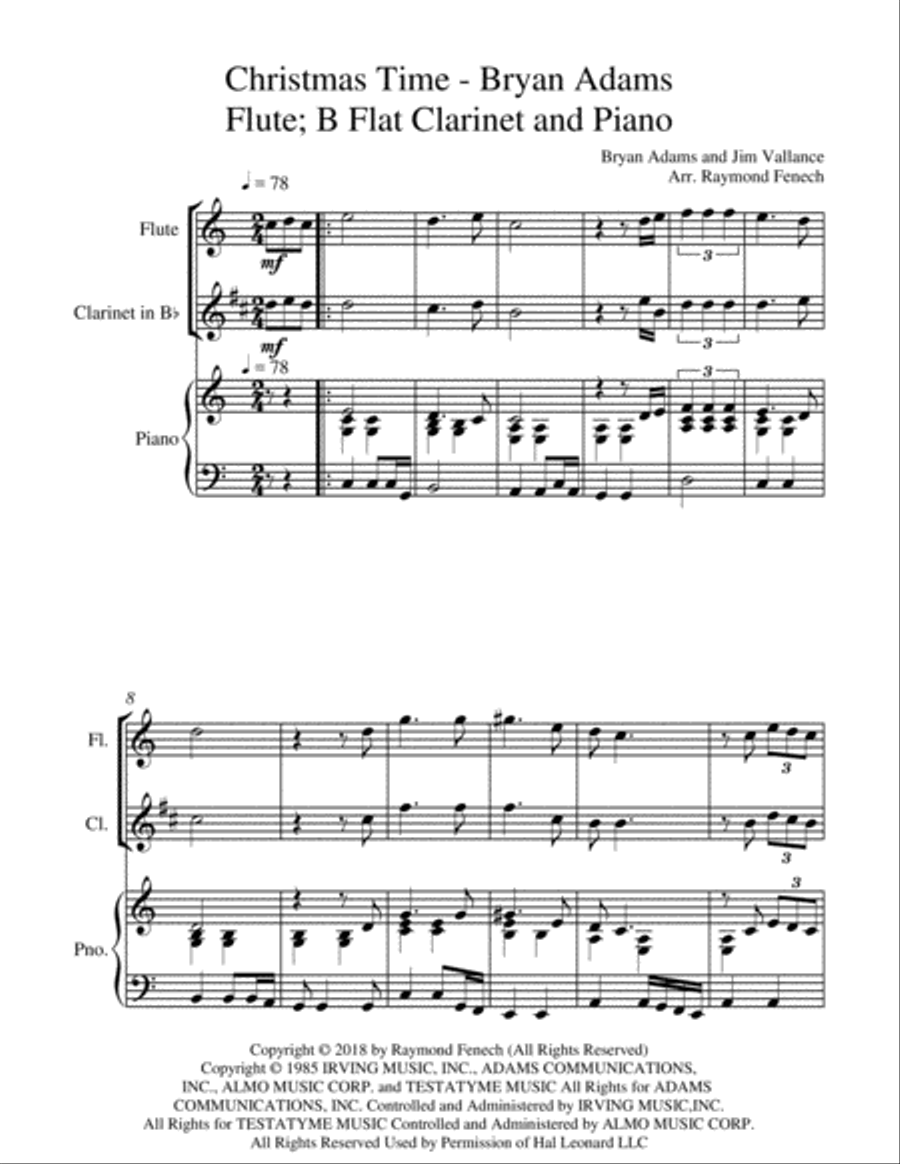 Christmas Time Woodwind Duet scores gallery preview page 5