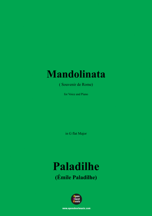 Paladilhe-Mandolinata( Souvenir de Rome),in G flat Major