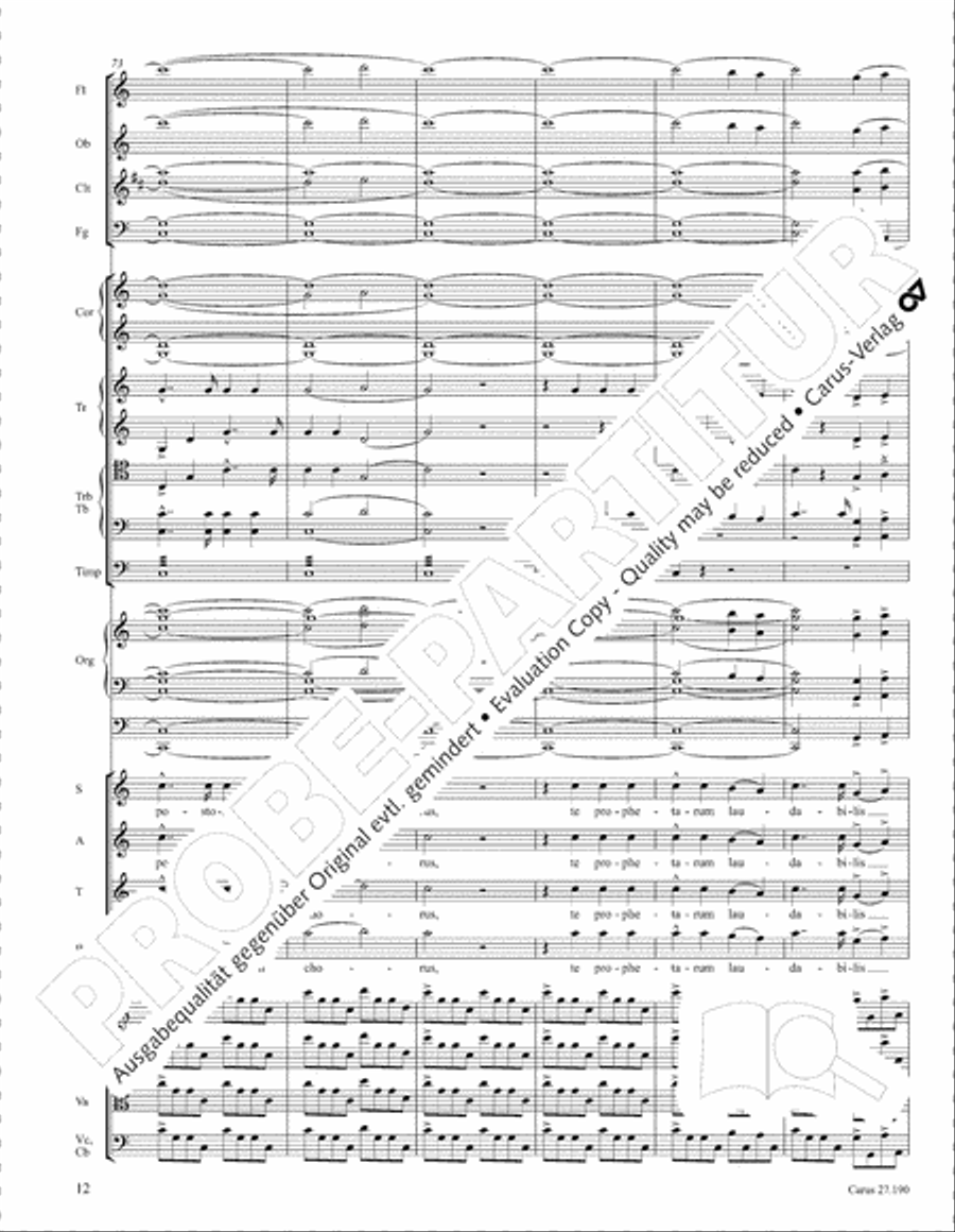 Te Deum 4-Part scores gallery preview page 19