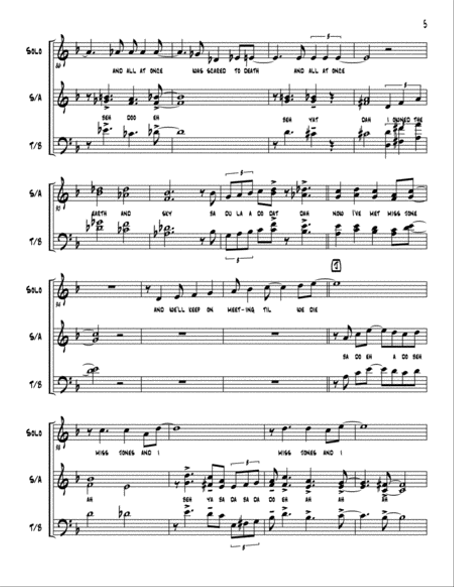 Have You Met Miss Jones? 4-Part scores gallery preview page 5