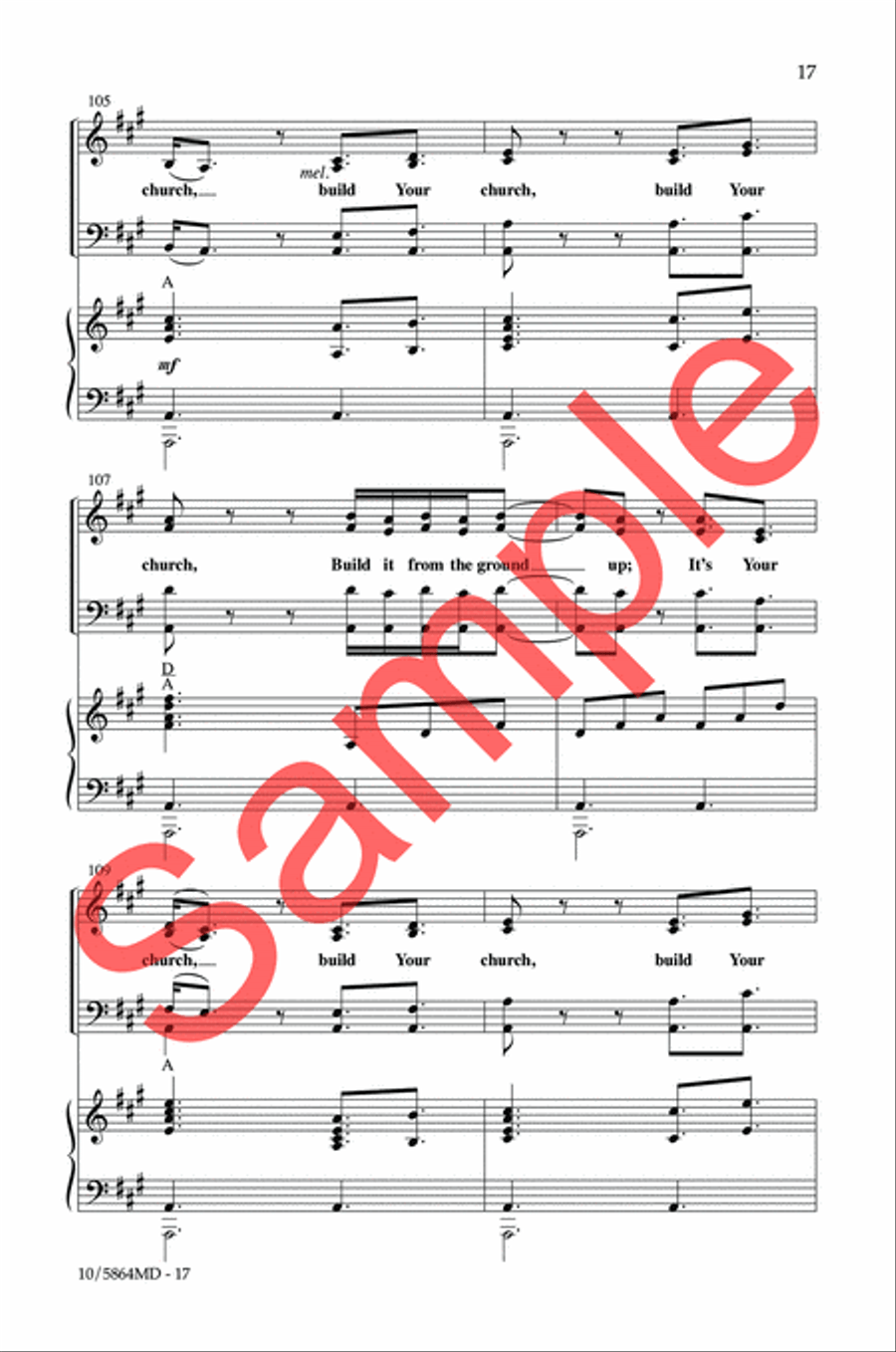 Build Your Church 4-Part scores gallery preview page 17