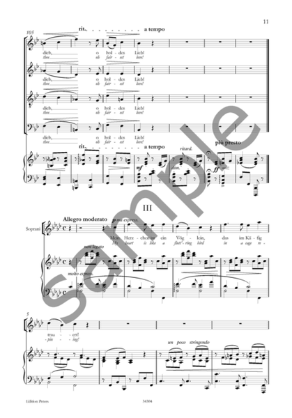 Ukrainian Love Songs Op. 5 for SATB Choir (or 4 Voices) and Piano