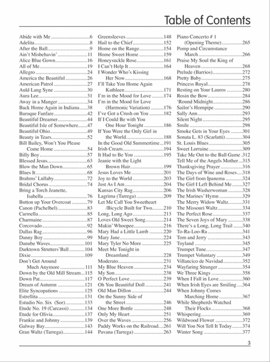 Fingerstyle Guitar Gig Book Acoustic Guitar scores gallery preview page 9