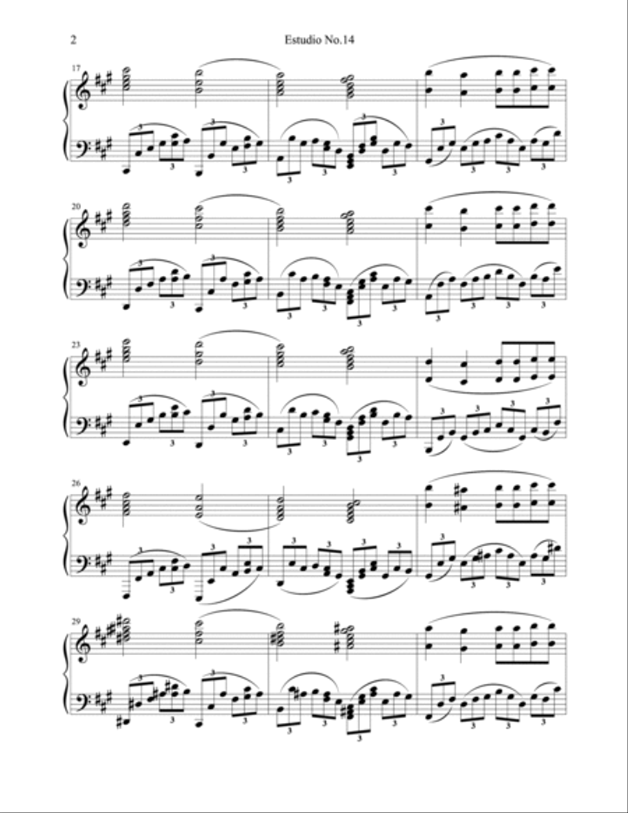 Etude No.14 Etude No.14 Piano Method scores gallery preview page 2