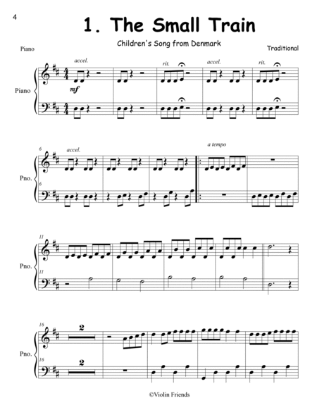 11 CHILDREN’S SONGS FOR STRING AND PIANO: PART FOR PIANO image number null