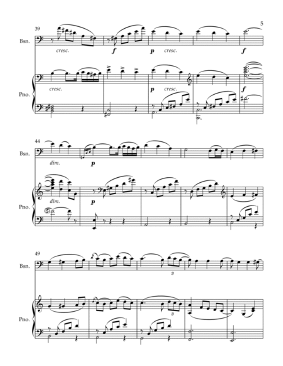 Album Leaf Bassoon scores gallery preview page 5