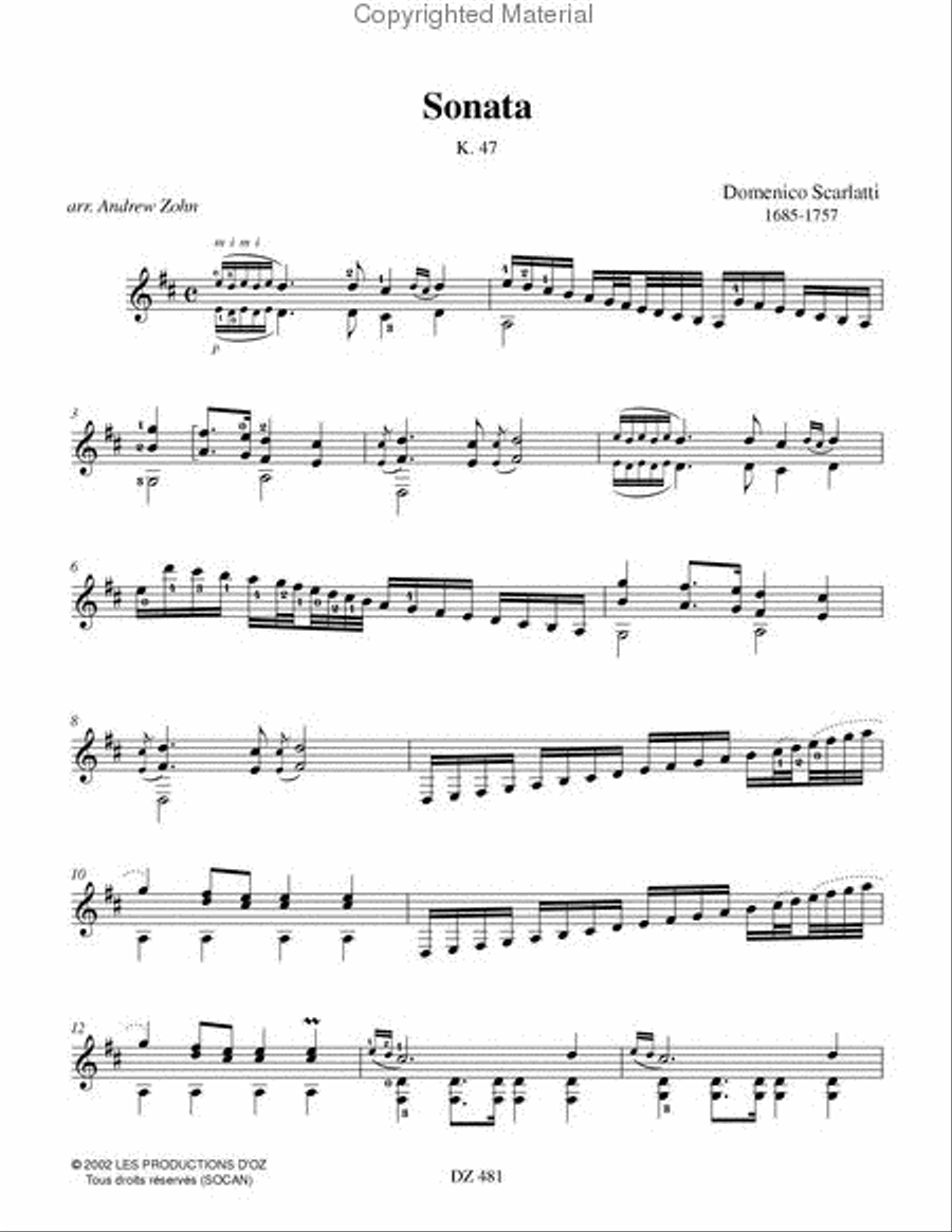 2 Sonatas Classical Guitar scores gallery preview page 2