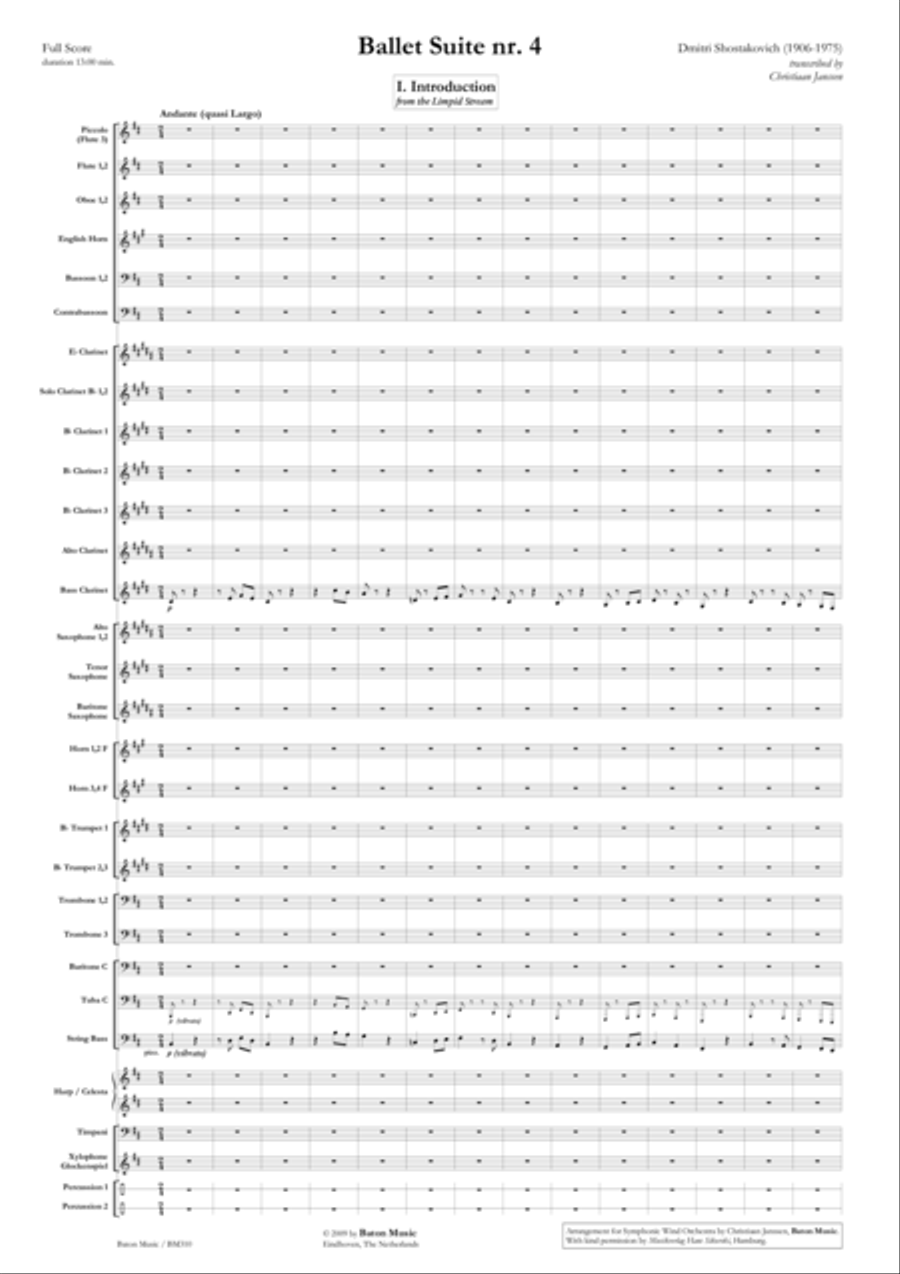 Ballet Suite No. 4 Concert Band scores gallery preview page 2