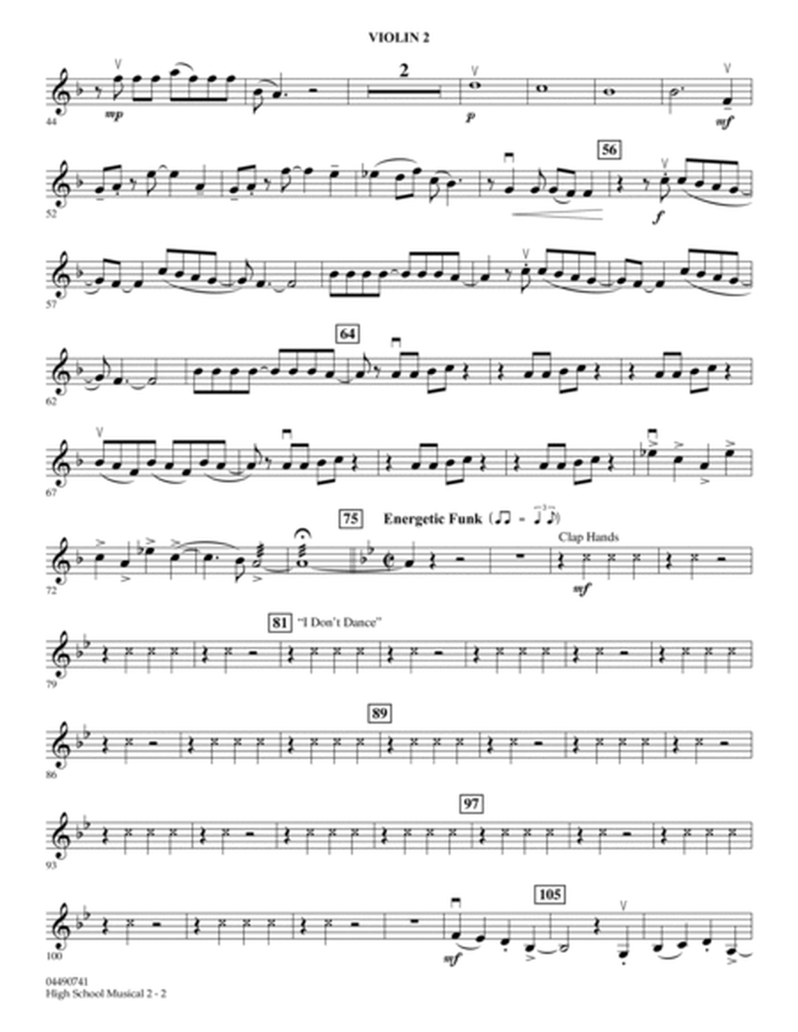 High School Musical 2 - Violin 2