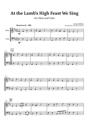 At the Lamb's High Feast We Sing (Oboe and Tuba) - Easter Hymn