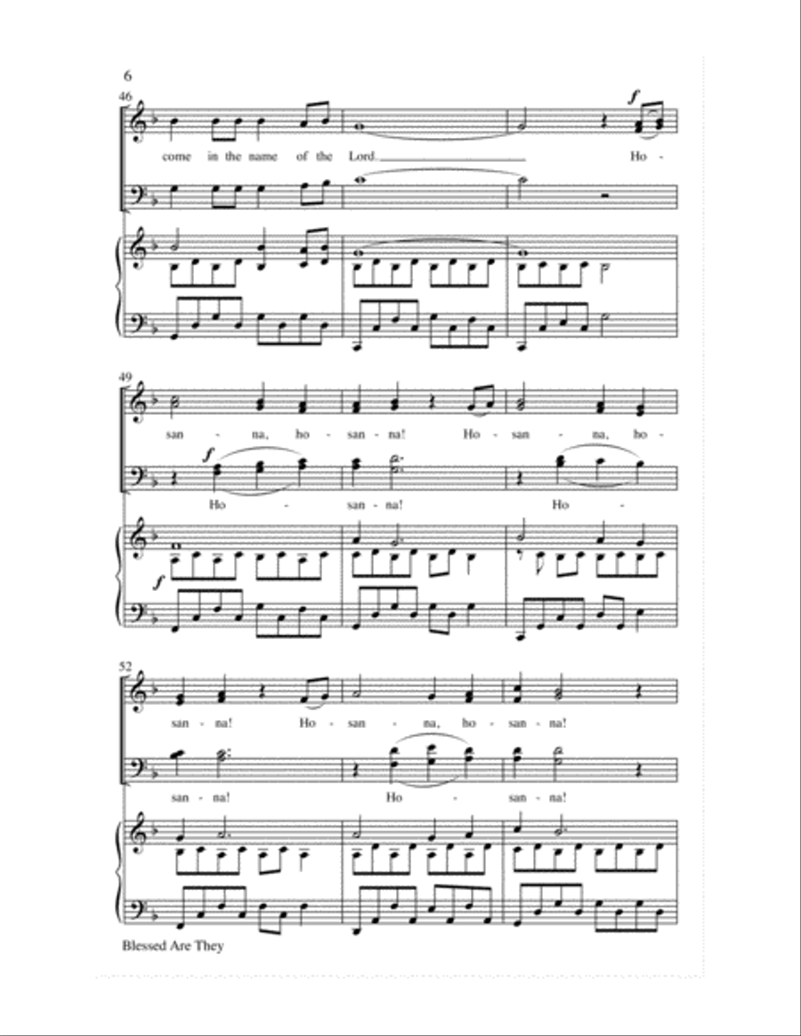 Blessed Are They 4-Part scores gallery preview page 7
