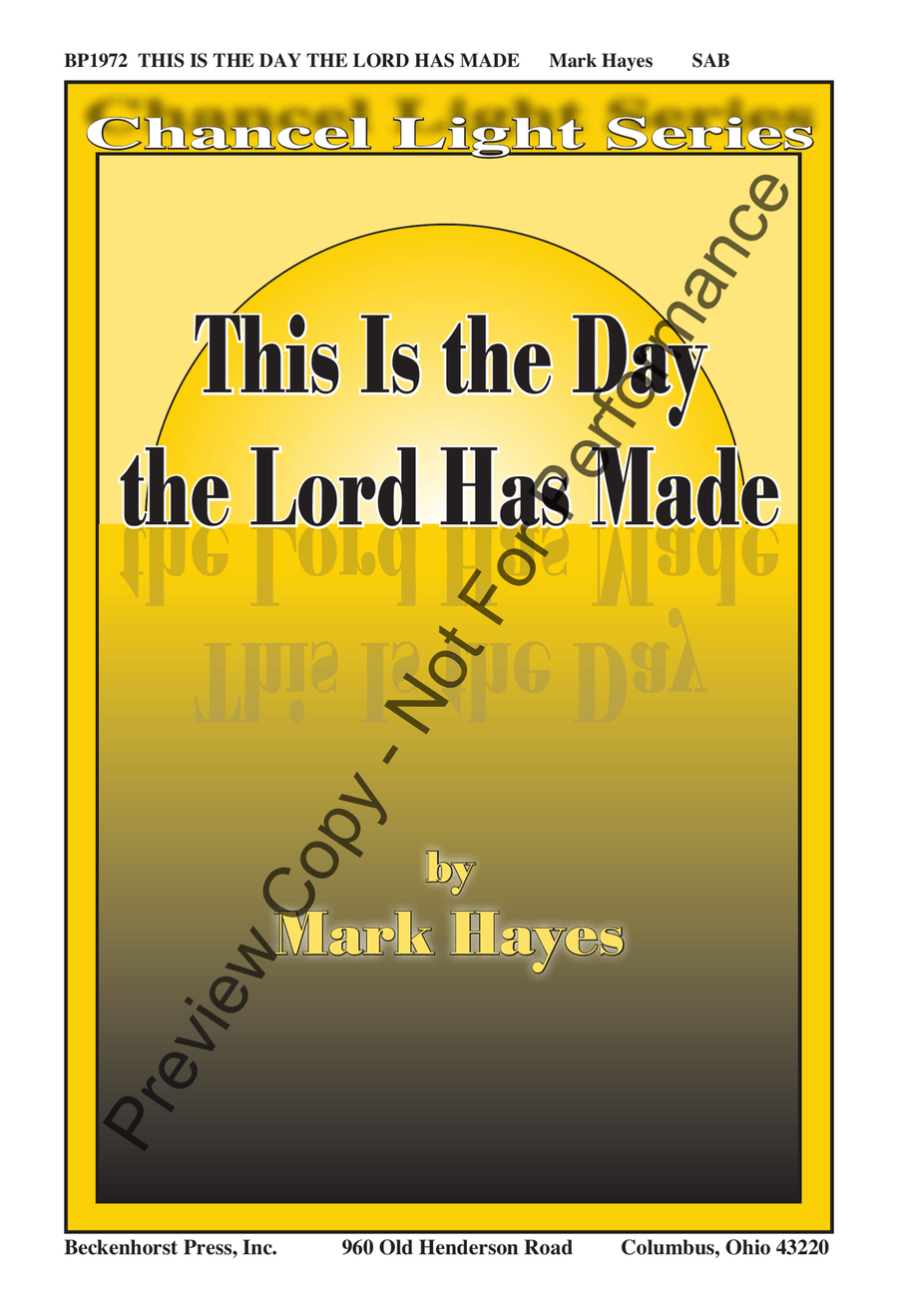 This is the Day the Lord Has Made - SAB 3-Part scores gallery preview page 2