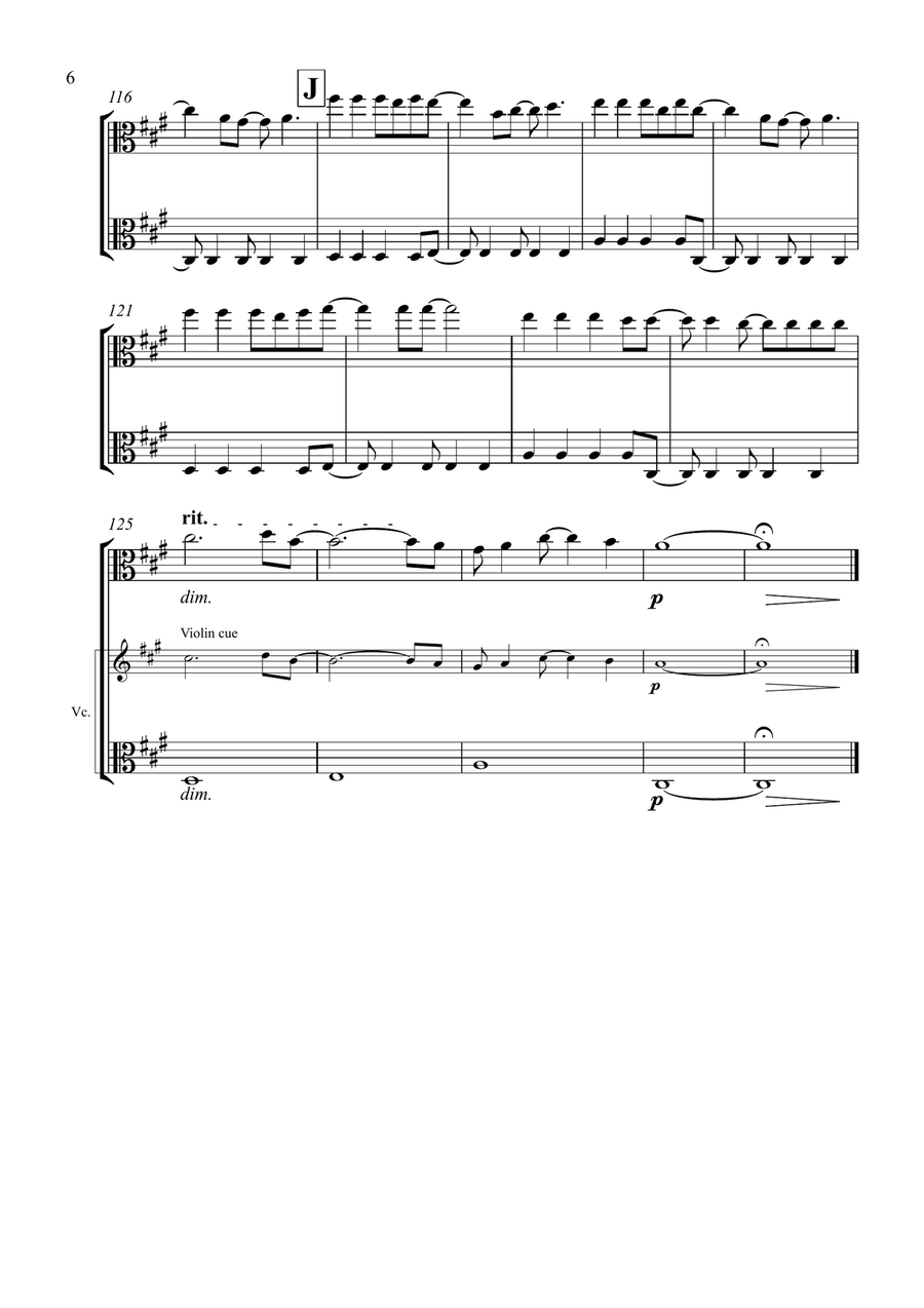 Viva La Vida Viva La Vida String Duet scores gallery preview page 6