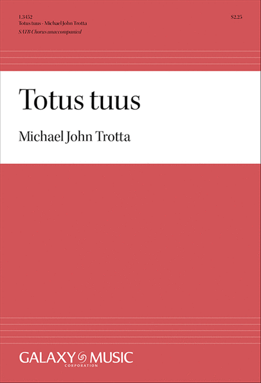 Totus tuus Totus tuus 4-Part scores gallery preview page 1