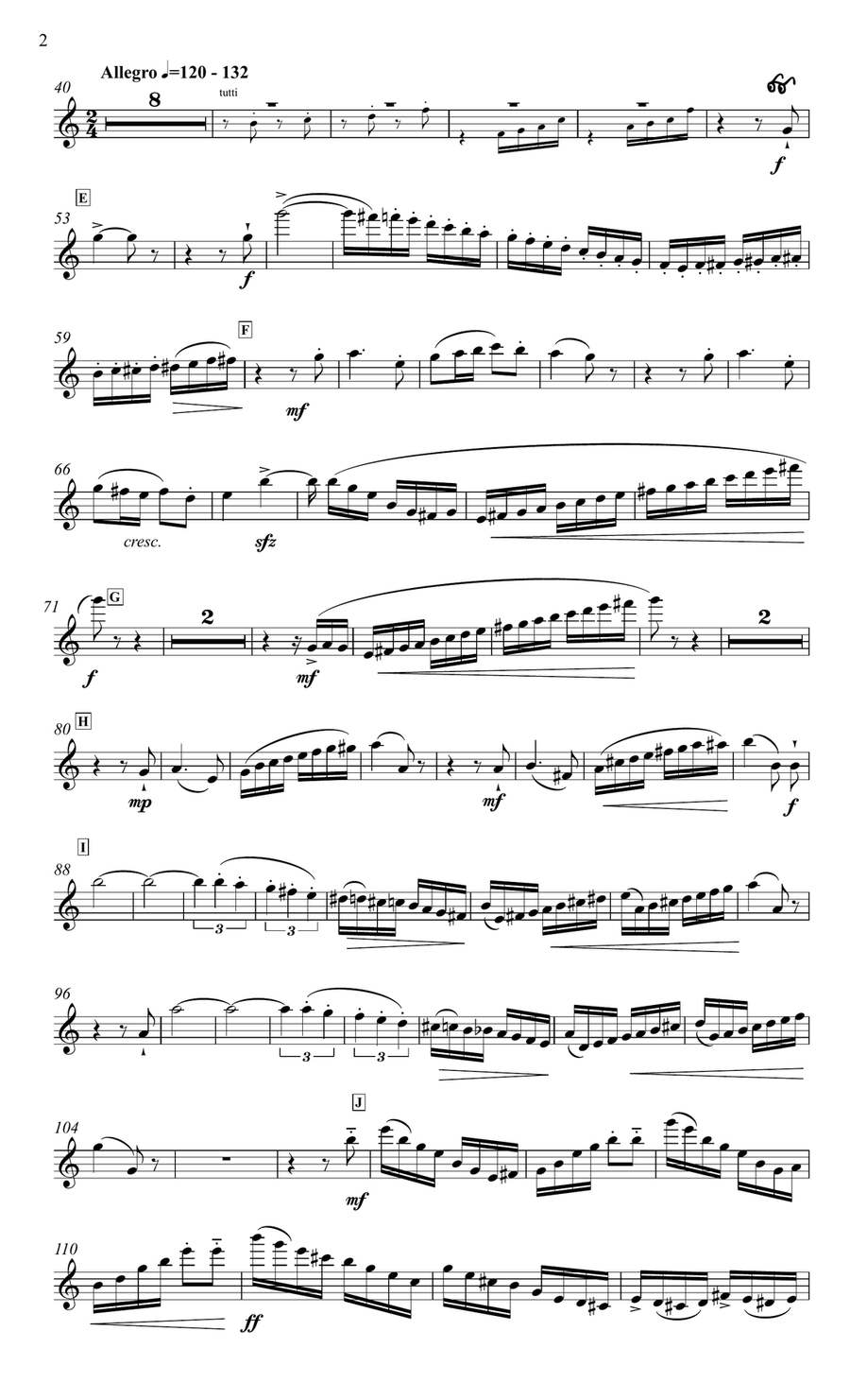 Faure Fantasy for flute & strings Chamber Orchestra scores gallery preview page 3