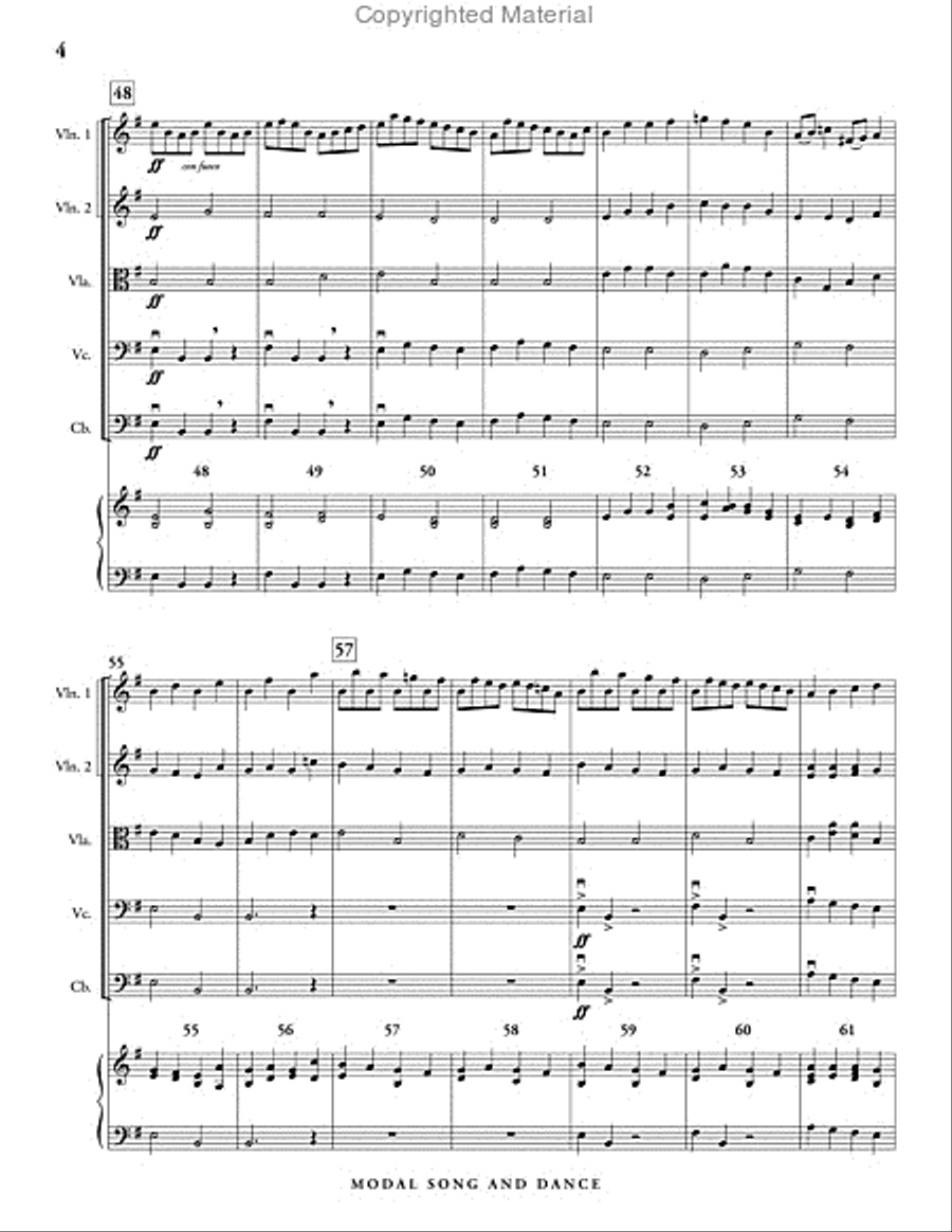 Modal Song and Dance String Orchestra scores gallery preview page 5