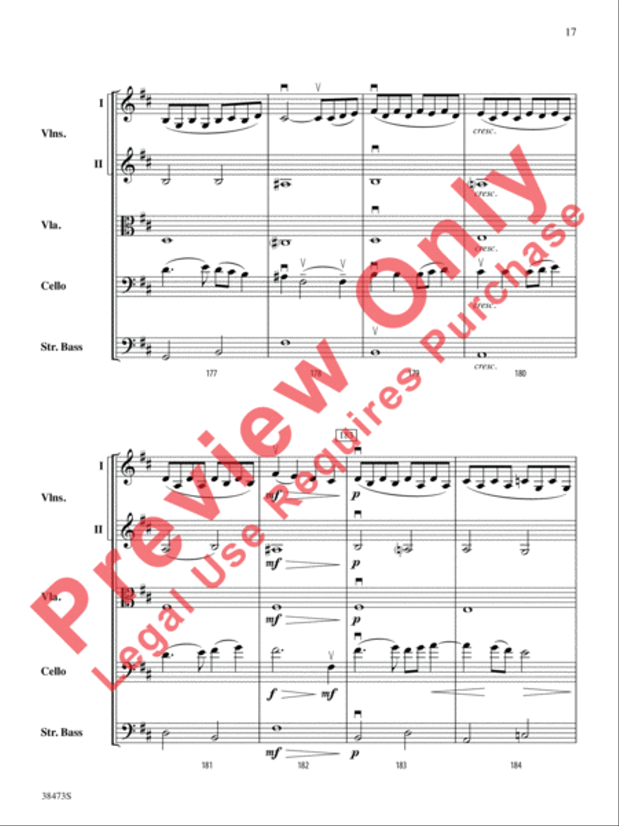 Lonestar Variations Lonestar Variations String Orchestra scores gallery preview page 18