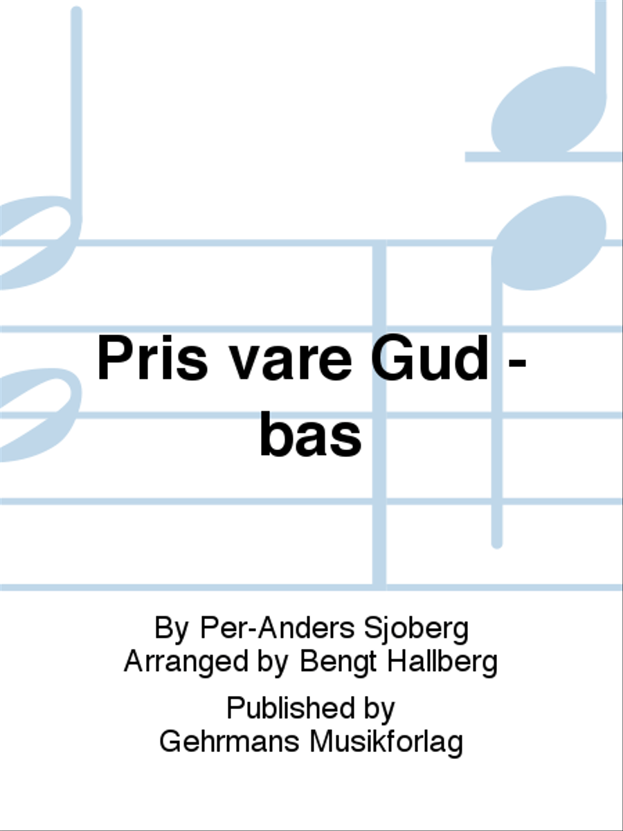 Pris vare Gud - bas Choir scores gallery preview page 1