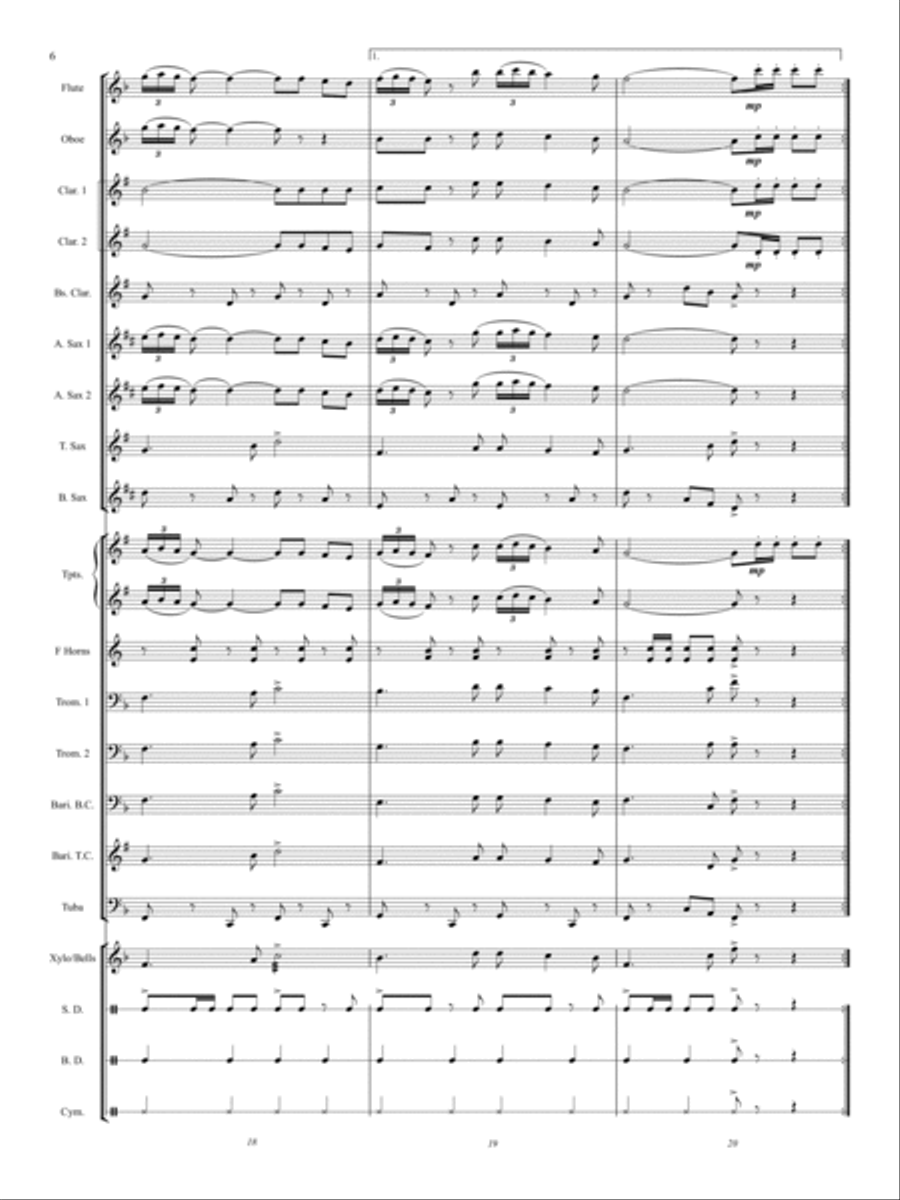 Pan American Concert Band scores gallery preview page 6