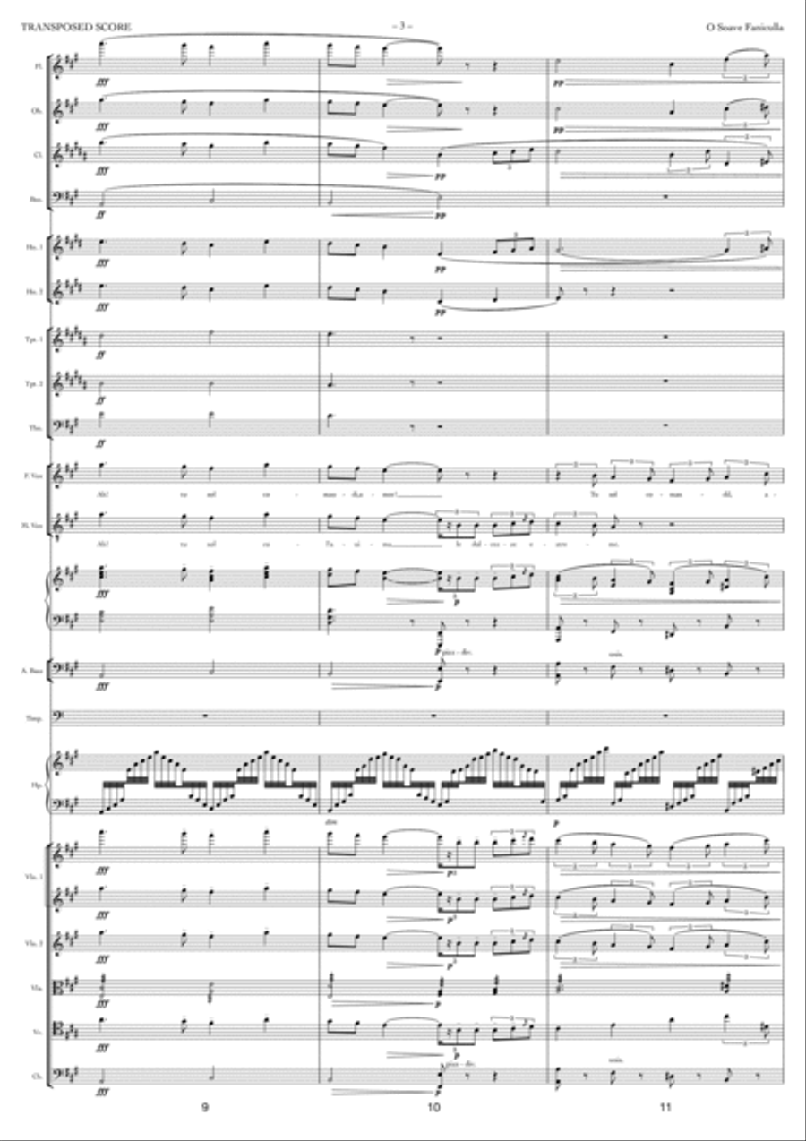 O Soave Fanciulla O Soave Fanciulla Full Orchestra scores gallery preview page 3