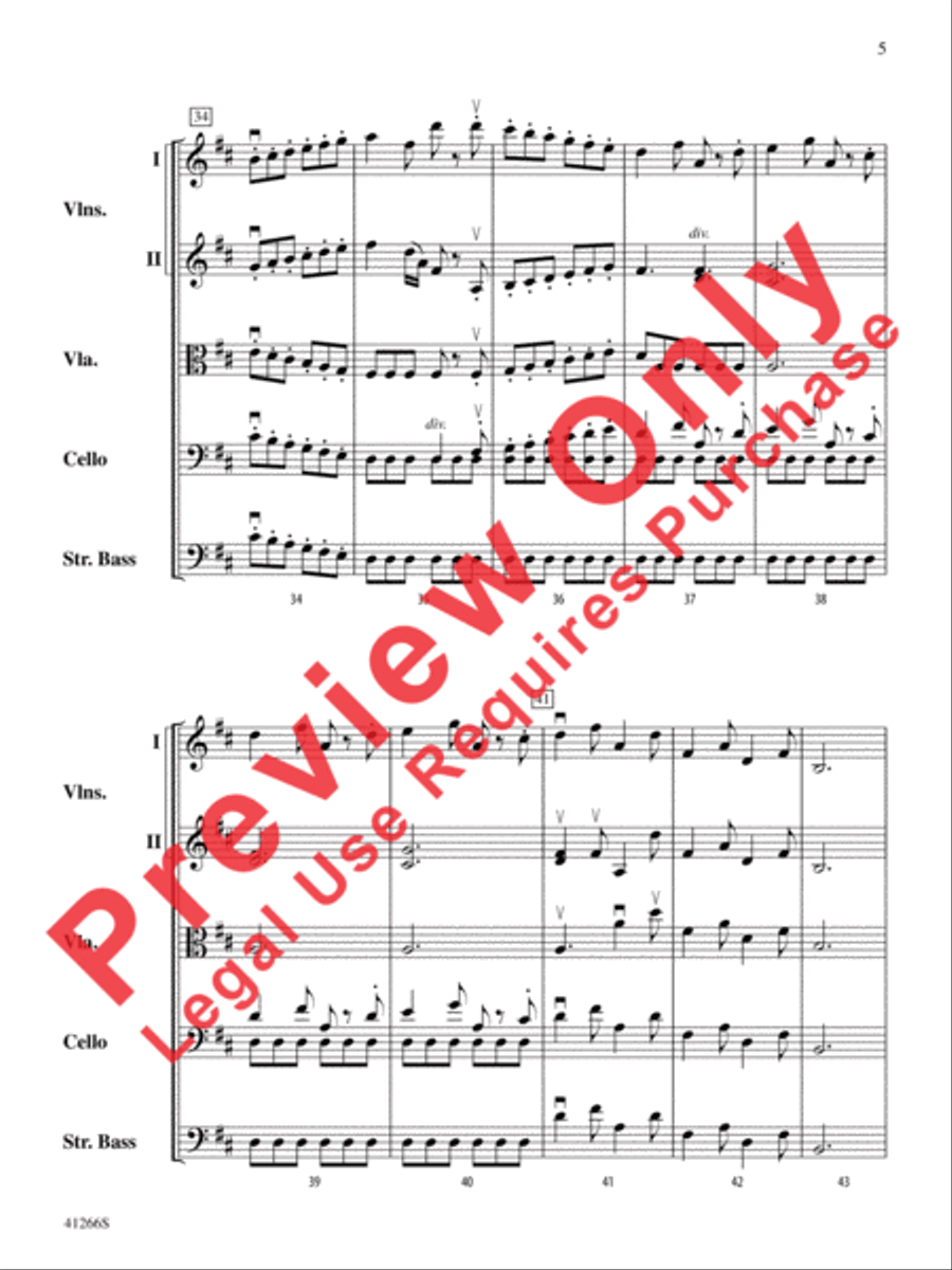 Adagio and Presto String Orchestra scores gallery preview page 6