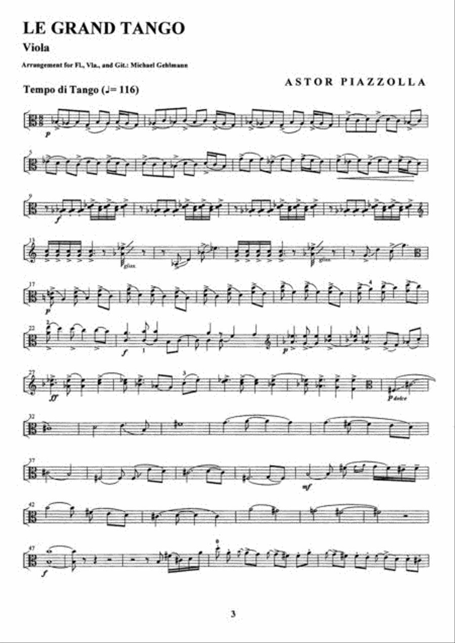 Le Grand Tango Chamber Music scores gallery preview page 4