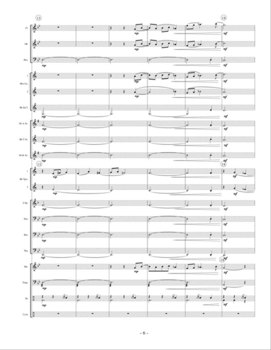 Incantation and Fugue Concert Band scores gallery preview page 6