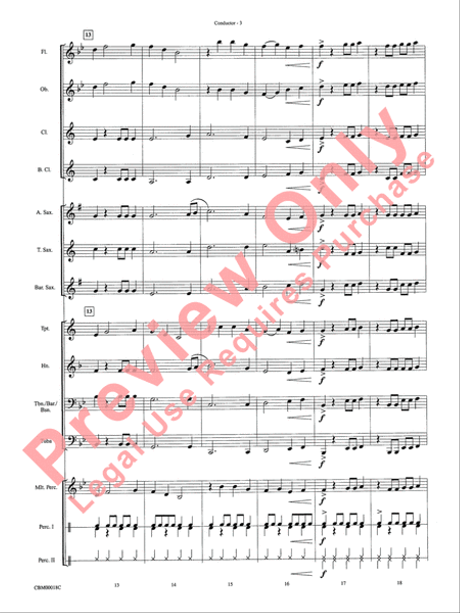 The Magnificent Seven The Magnificent Seven Concert Band scores gallery preview page 6