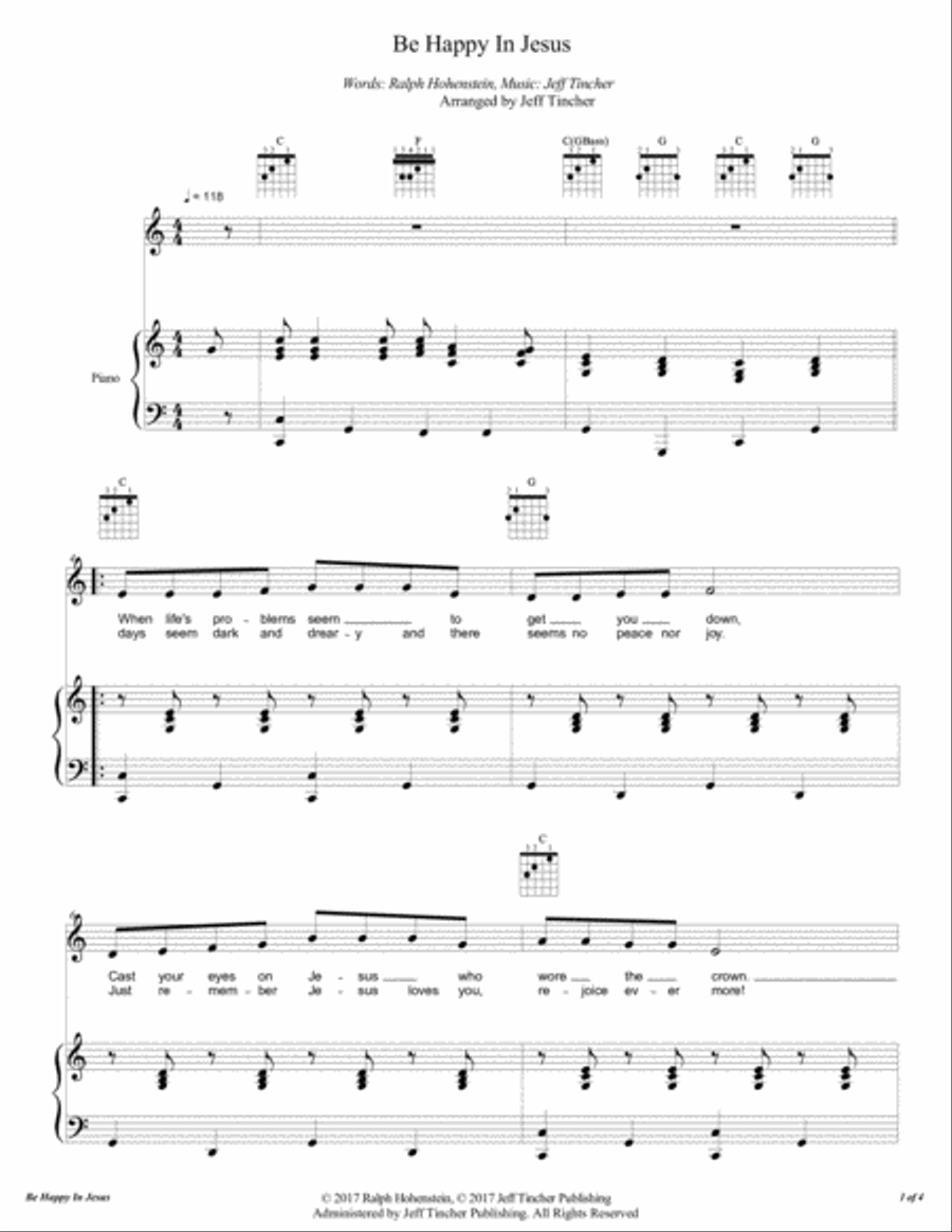 Be Happy In Jesus Voice scores gallery preview page 2
