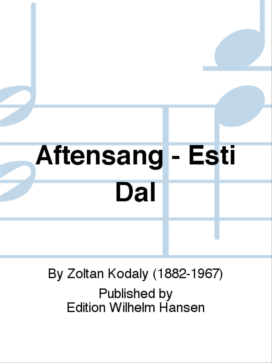 Aftensang - Esti Dal Choir scores gallery preview page 1