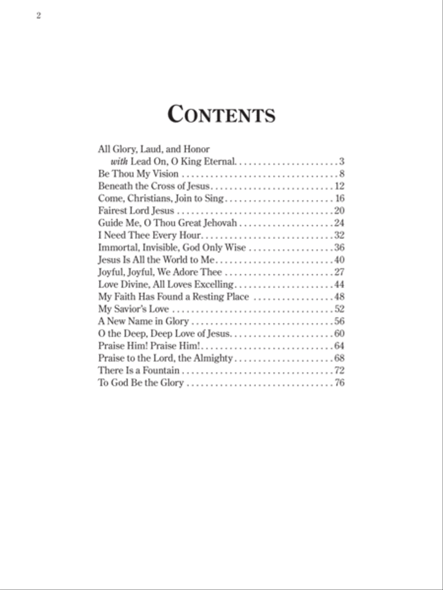 Pure & Simple Hymns Easy Piano scores gallery preview page 2
