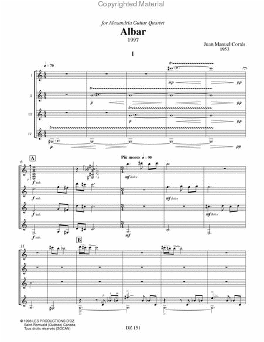 Albar Guitar Ensemble scores gallery preview page 2