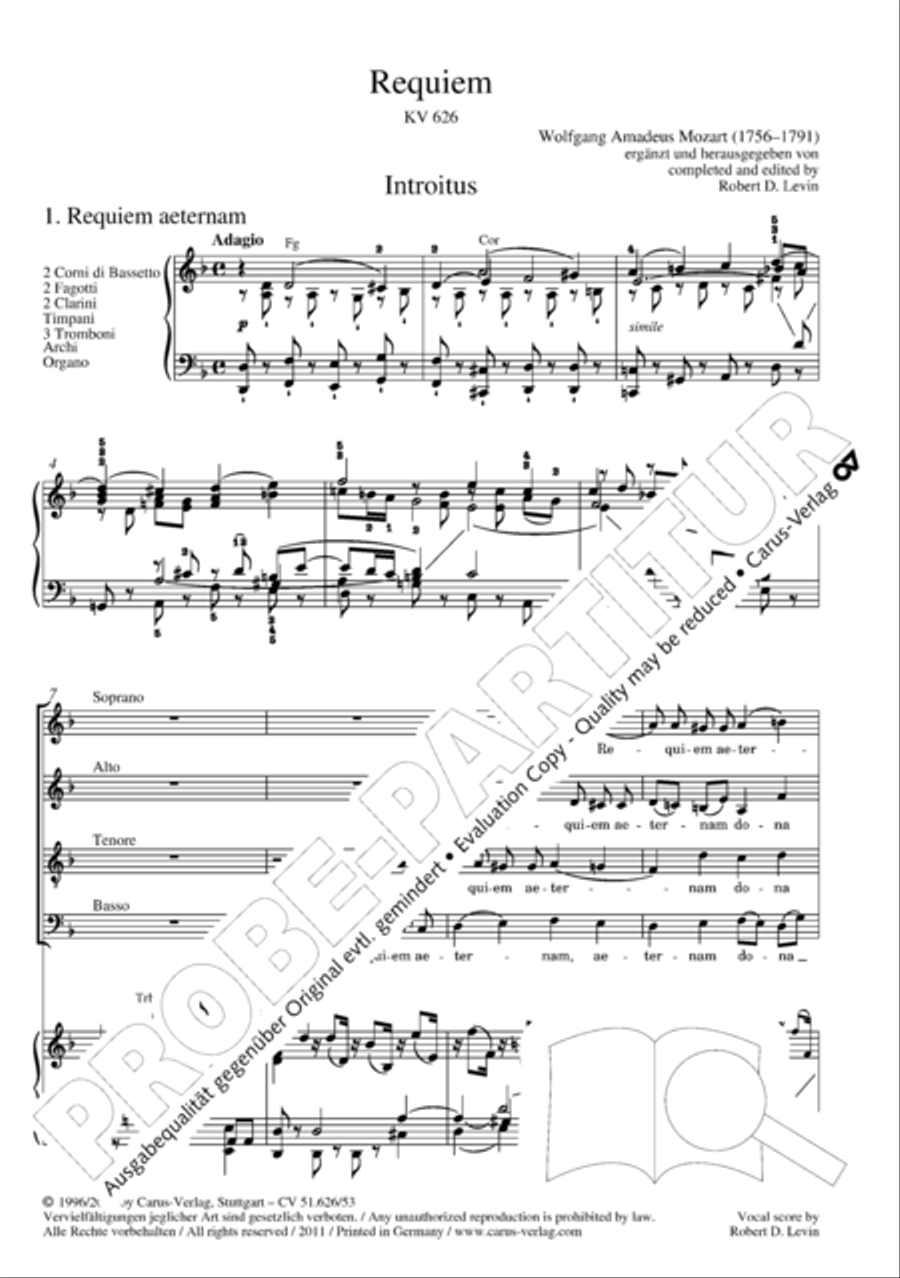 Requiem 4-Part scores gallery preview page 8